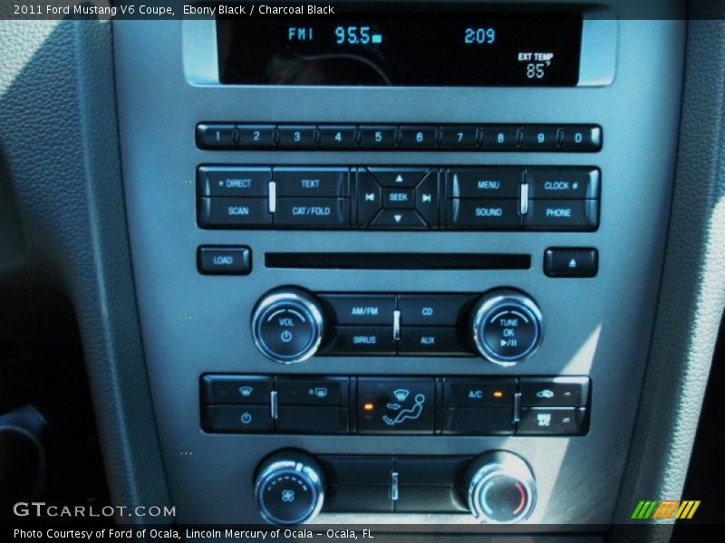 Ebony Black / Charcoal Black 2011 Ford Mustang V6 Coupe
