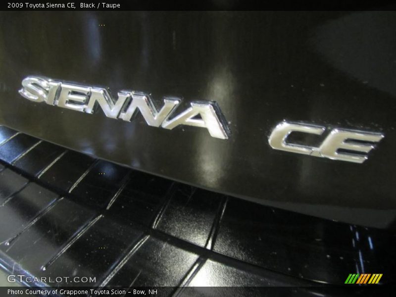 Black / Taupe 2009 Toyota Sienna CE
