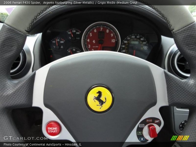 Argento Nurburgring (Silver Metallic) / Grigio Medio (Medium Grey) 2006 Ferrari F430 Spider