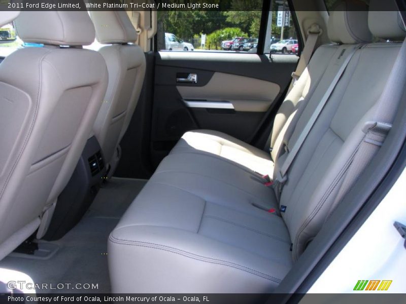 White Platinum Tri-Coat / Medium Light Stone 2011 Ford Edge Limited