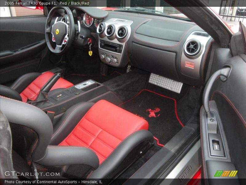 Red / Black/Red 2005 Ferrari F430 Coupe F1