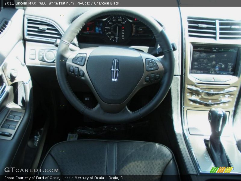 White Platinum Tri-Coat / Charcoal Black 2011 Lincoln MKX FWD