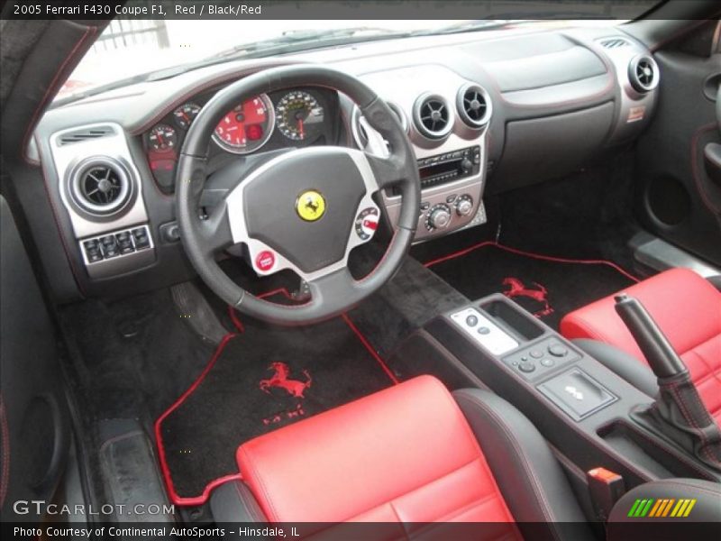 Red / Black/Red 2005 Ferrari F430 Coupe F1