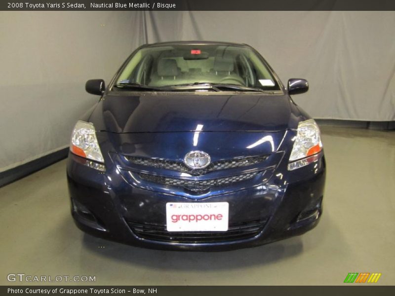 Nautical Blue Metallic / Bisque 2008 Toyota Yaris S Sedan