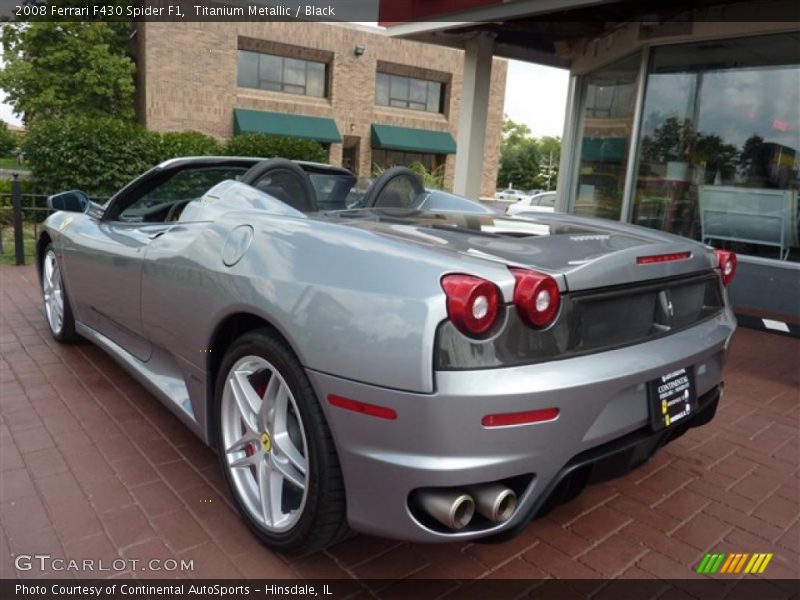 Titanium Metallic / Black 2008 Ferrari F430 Spider F1