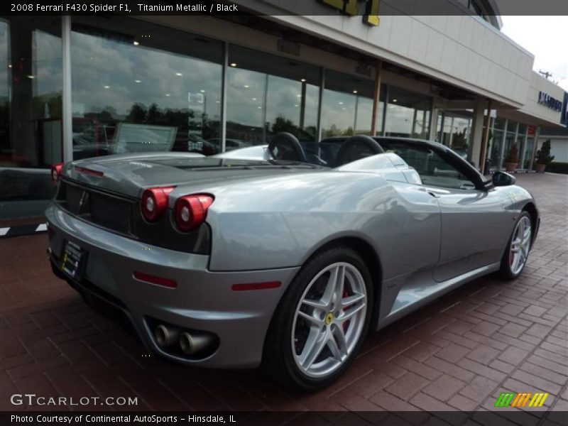 Titanium Metallic / Black 2008 Ferrari F430 Spider F1