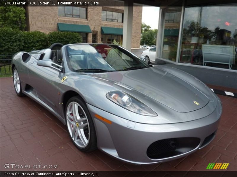 Titanium Metallic / Black 2008 Ferrari F430 Spider F1