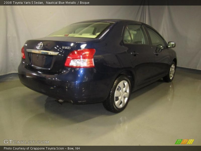 Nautical Blue Metallic / Bisque 2008 Toyota Yaris S Sedan