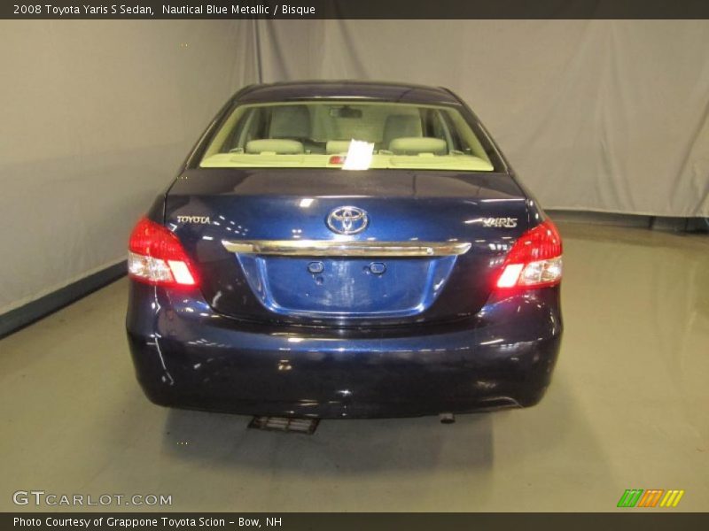 Nautical Blue Metallic / Bisque 2008 Toyota Yaris S Sedan