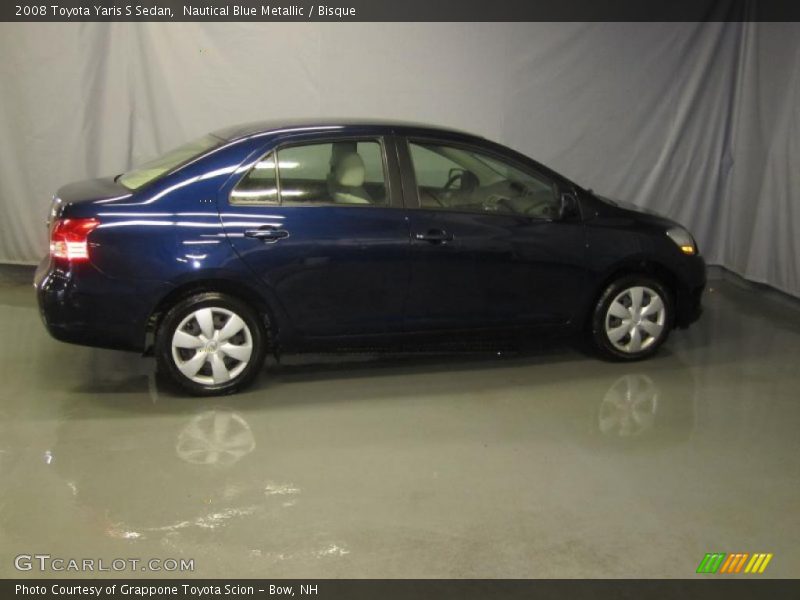 Nautical Blue Metallic / Bisque 2008 Toyota Yaris S Sedan