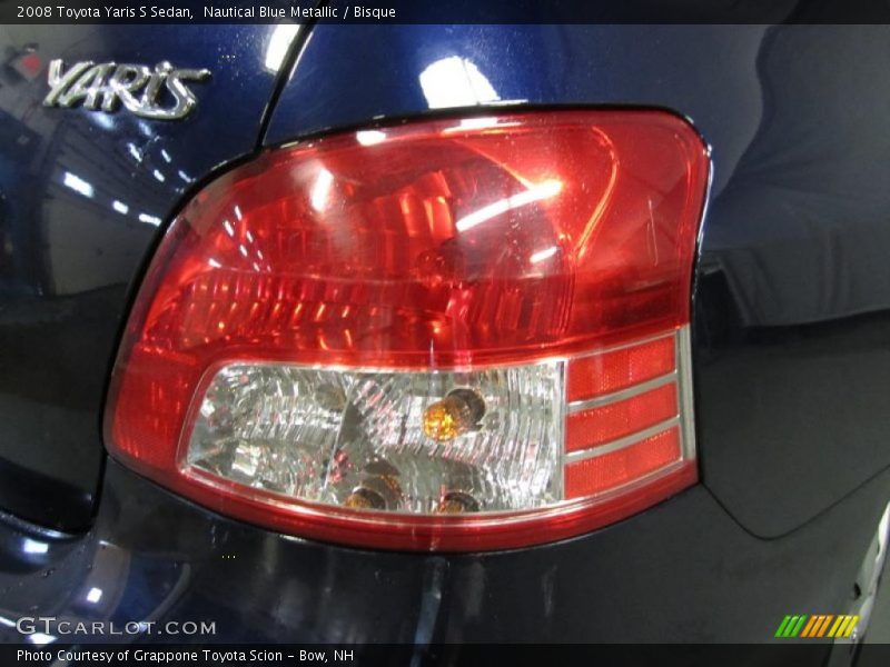 Nautical Blue Metallic / Bisque 2008 Toyota Yaris S Sedan