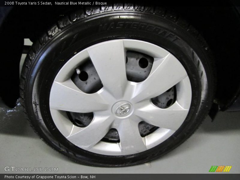 Nautical Blue Metallic / Bisque 2008 Toyota Yaris S Sedan