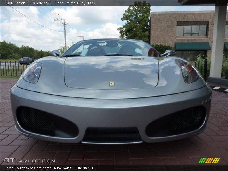 Titanium Metallic / Black 2008 Ferrari F430 Spider F1