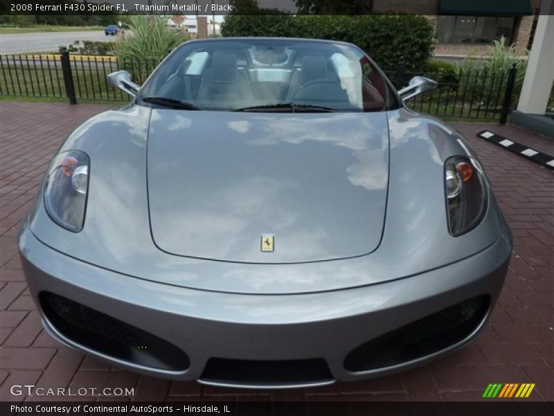 Titanium Metallic / Black 2008 Ferrari F430 Spider F1