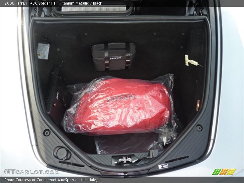 Titanium Metallic / Black 2008 Ferrari F430 Spider F1
