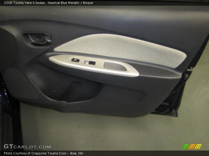 Nautical Blue Metallic / Bisque 2008 Toyota Yaris S Sedan