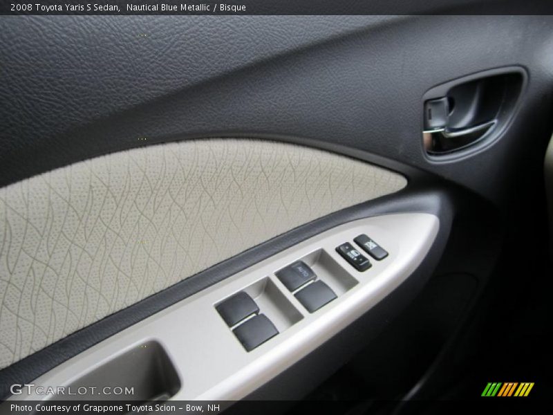 Nautical Blue Metallic / Bisque 2008 Toyota Yaris S Sedan