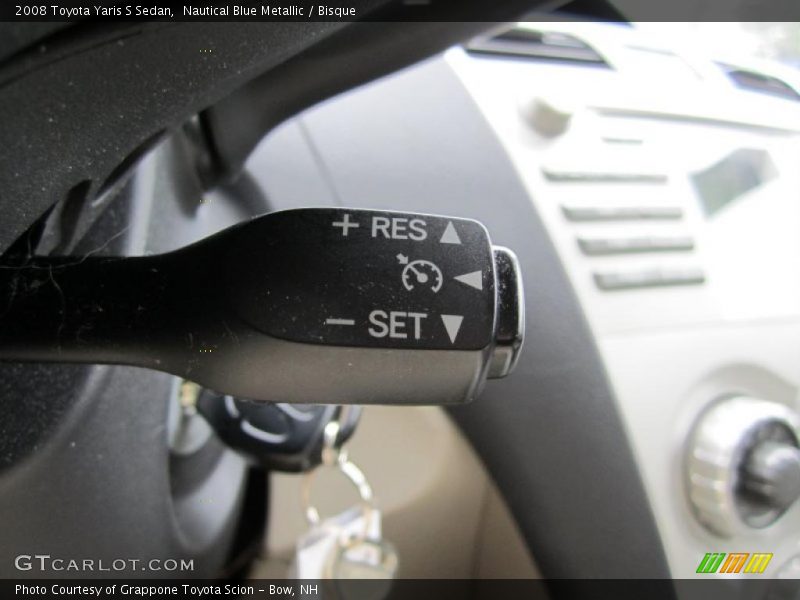 Nautical Blue Metallic / Bisque 2008 Toyota Yaris S Sedan