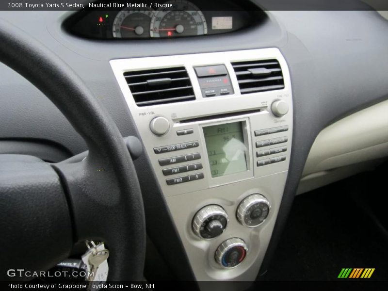 Nautical Blue Metallic / Bisque 2008 Toyota Yaris S Sedan