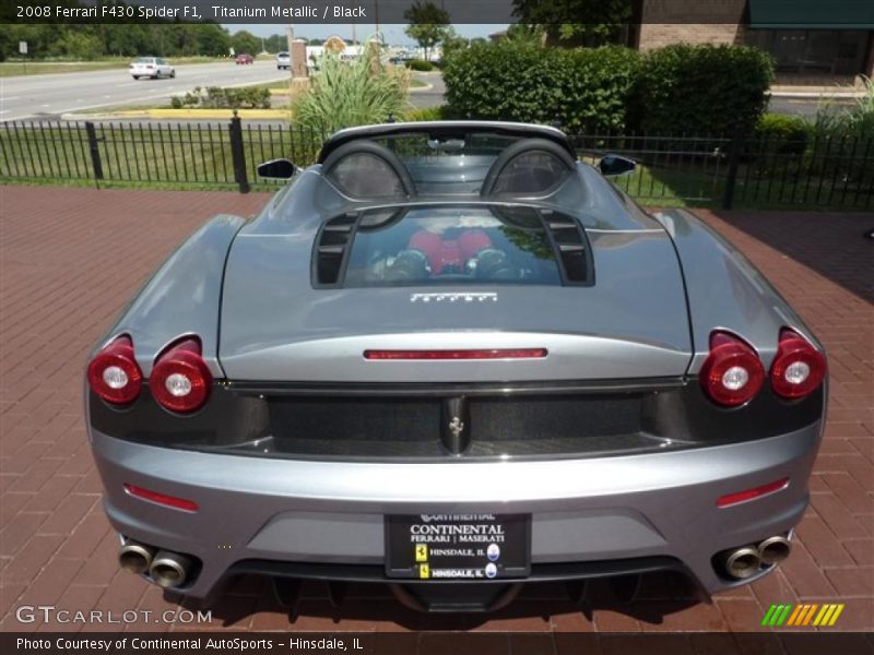 Titanium Metallic / Black 2008 Ferrari F430 Spider F1