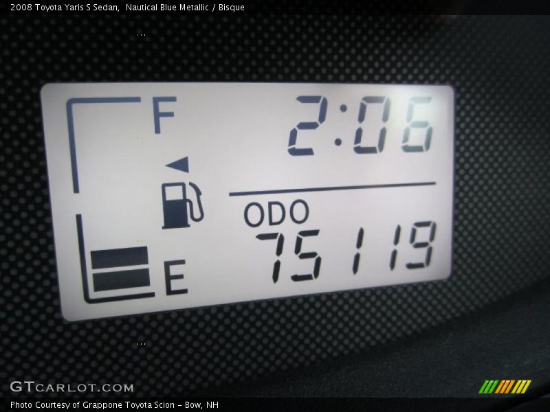 Nautical Blue Metallic / Bisque 2008 Toyota Yaris S Sedan