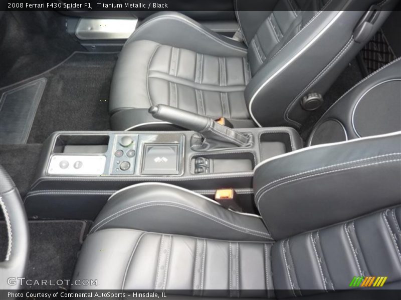 Titanium Metallic / Black 2008 Ferrari F430 Spider F1