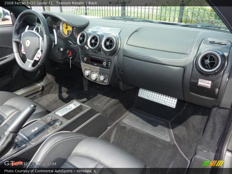 Titanium Metallic / Black 2008 Ferrari F430 Spider F1
