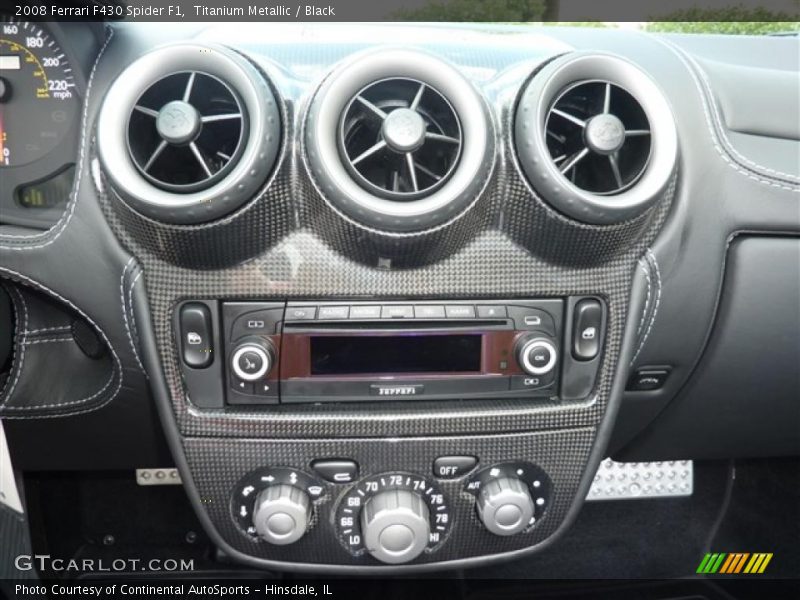 Titanium Metallic / Black 2008 Ferrari F430 Spider F1