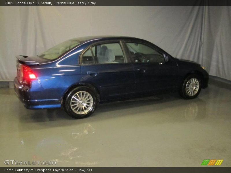 Eternal Blue Pearl / Gray 2005 Honda Civic EX Sedan