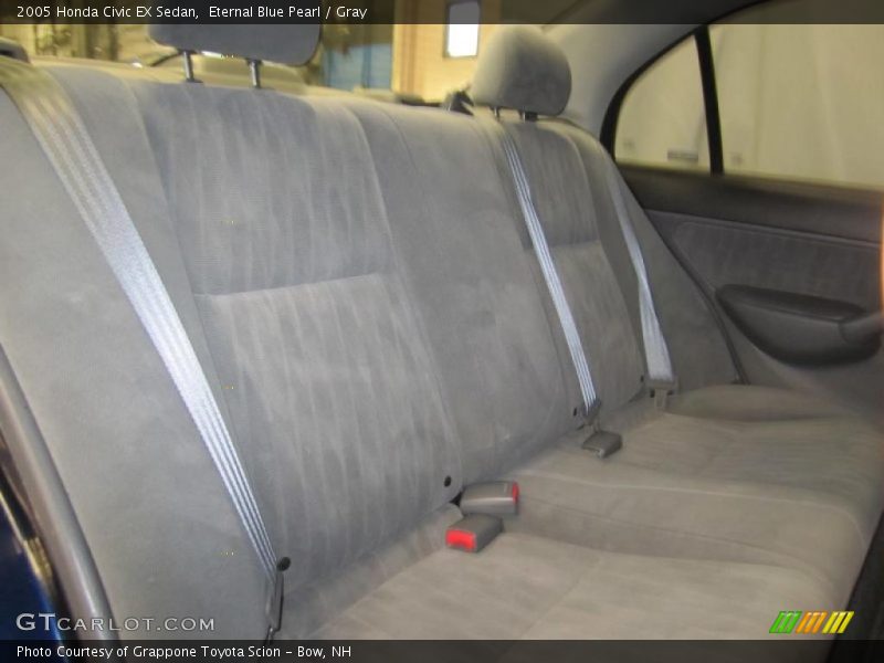 Eternal Blue Pearl / Gray 2005 Honda Civic EX Sedan