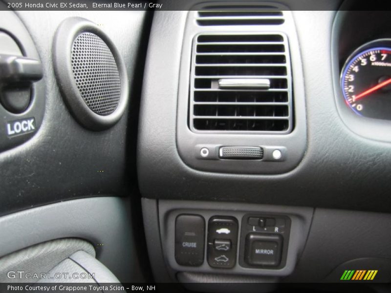 Eternal Blue Pearl / Gray 2005 Honda Civic EX Sedan