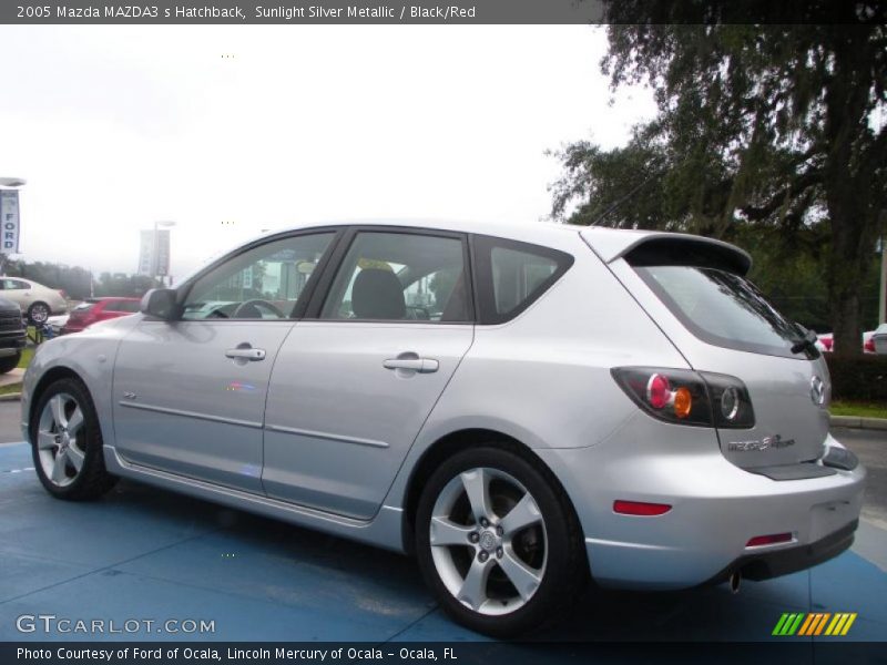 Sunlight Silver Metallic / Black/Red 2005 Mazda MAZDA3 s Hatchback