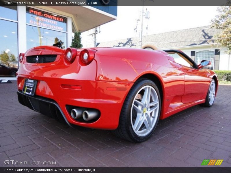 Rosso Corsa (Red) / Tan 2005 Ferrari F430 Spider F1