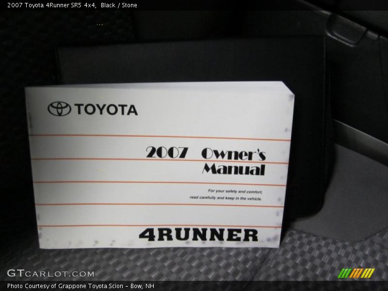 Black / Stone 2007 Toyota 4Runner SR5 4x4