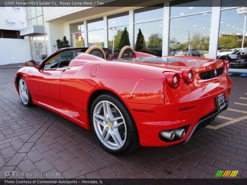 Rosso Corsa (Red) / Tan 2005 Ferrari F430 Spider F1
