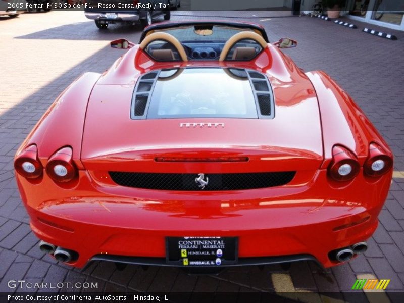 Rosso Corsa (Red) / Tan 2005 Ferrari F430 Spider F1