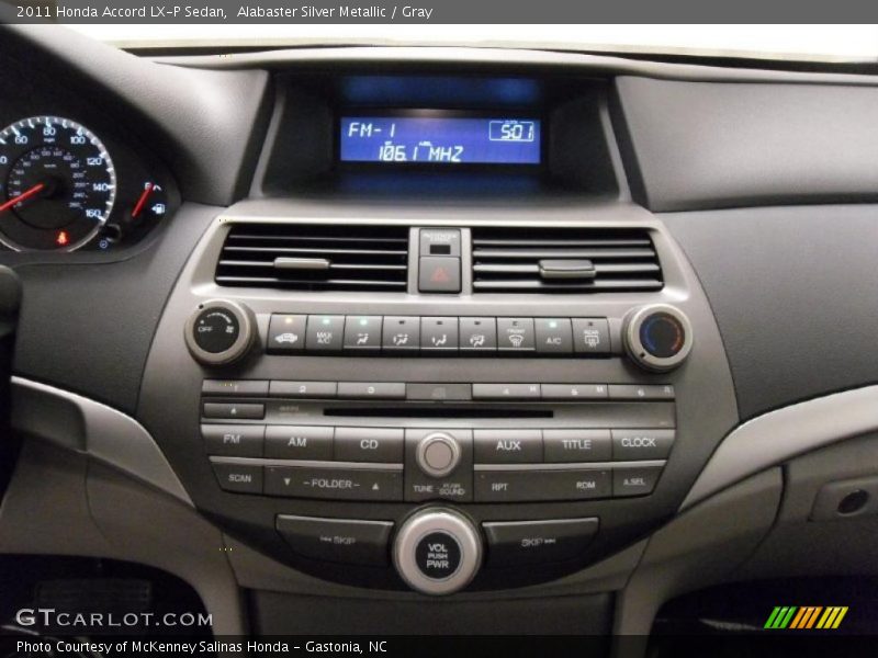 Alabaster Silver Metallic / Gray 2011 Honda Accord LX-P Sedan