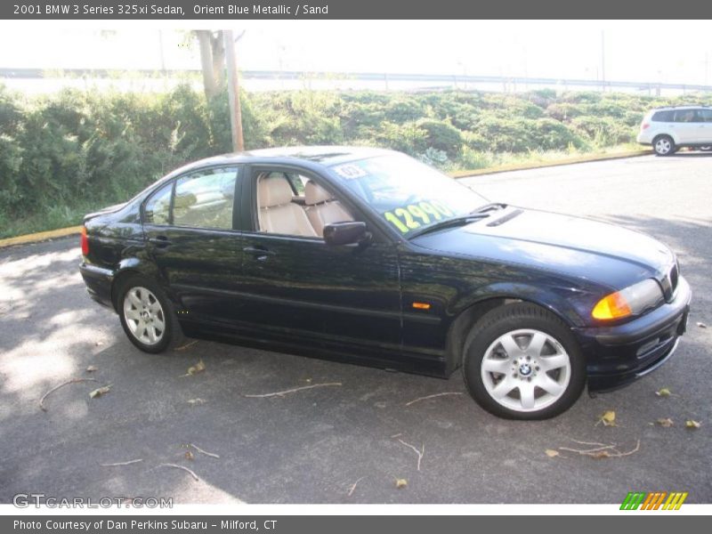 Orient Blue Metallic / Sand 2001 BMW 3 Series 325xi Sedan