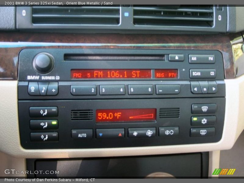 Orient Blue Metallic / Sand 2001 BMW 3 Series 325xi Sedan