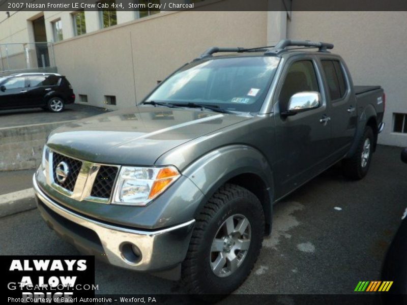 Storm Gray / Charcoal 2007 Nissan Frontier LE Crew Cab 4x4