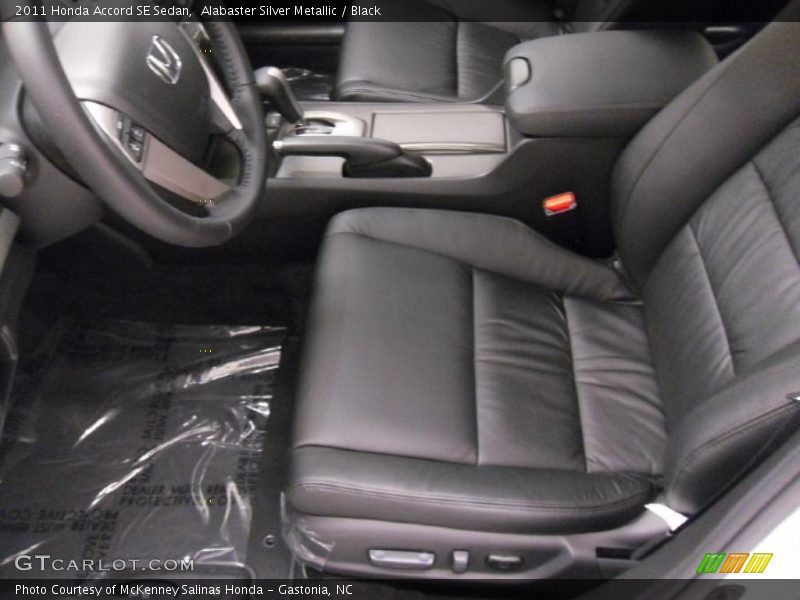 Alabaster Silver Metallic / Black 2011 Honda Accord SE Sedan