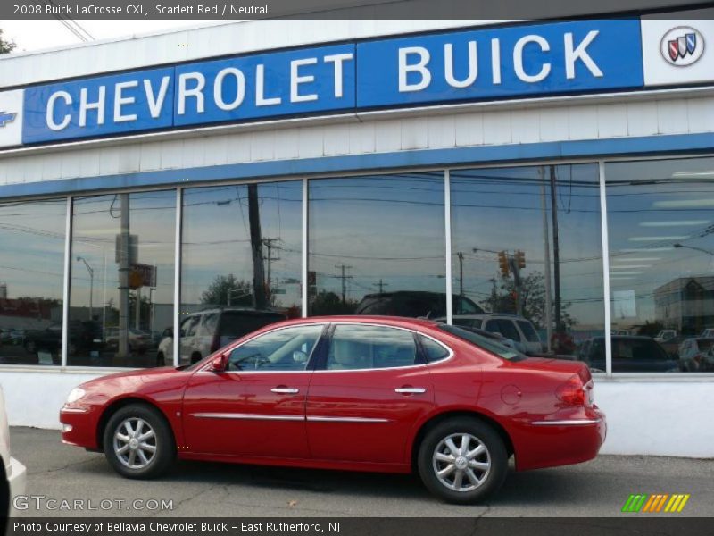 Scarlett Red / Neutral 2008 Buick LaCrosse CXL