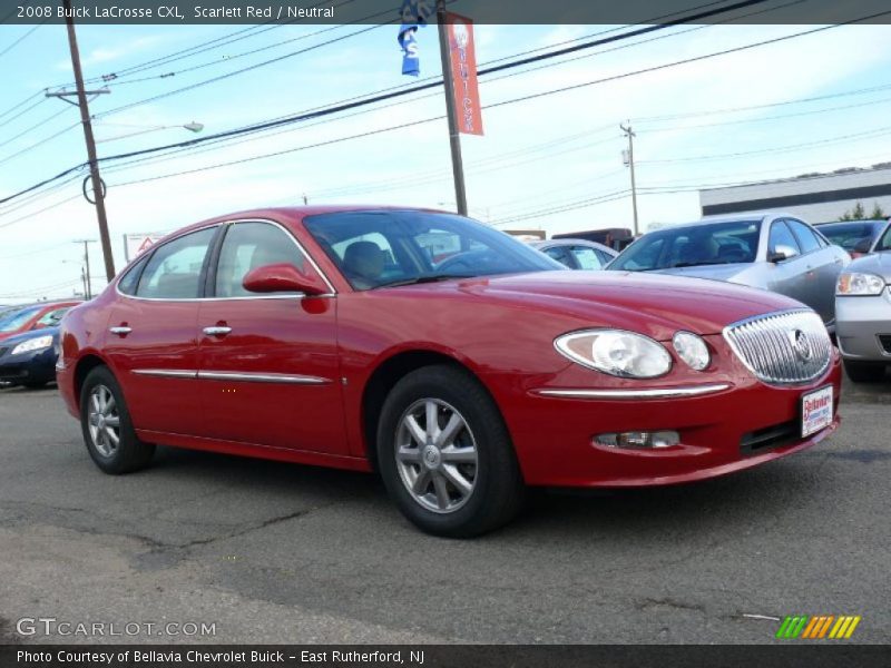 Scarlett Red / Neutral 2008 Buick LaCrosse CXL