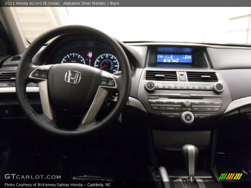 Alabaster Silver Metallic / Black 2011 Honda Accord SE Sedan