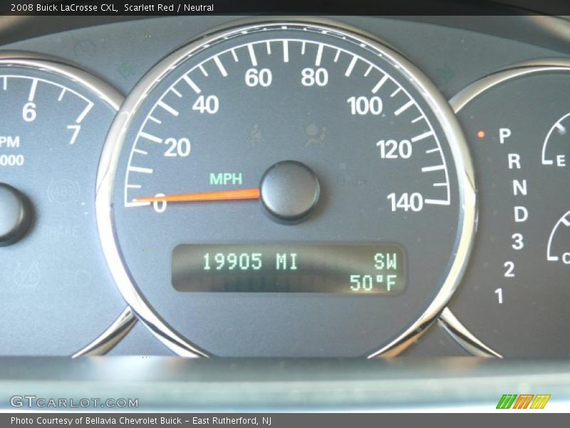 Scarlett Red / Neutral 2008 Buick LaCrosse CXL