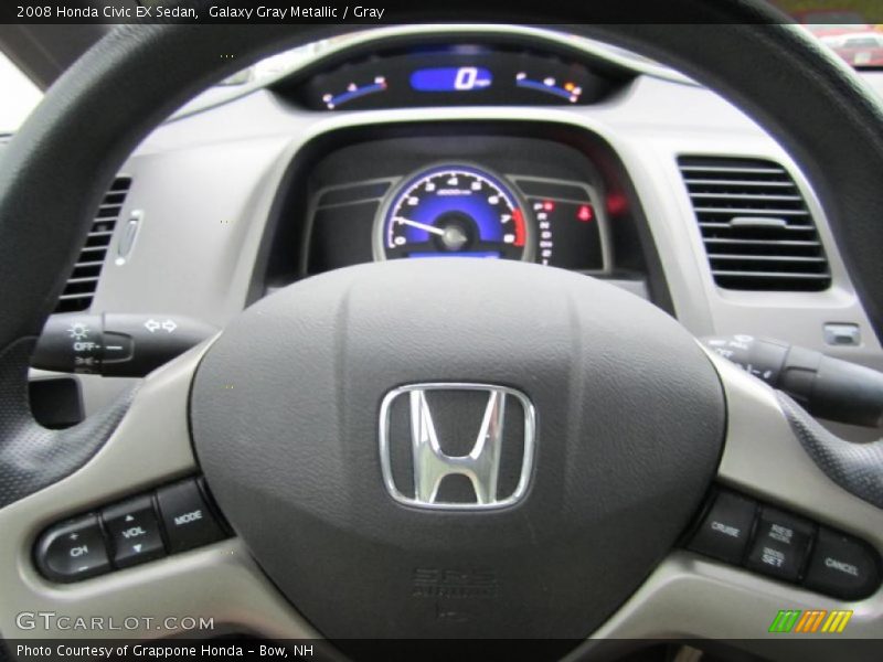Galaxy Gray Metallic / Gray 2008 Honda Civic EX Sedan