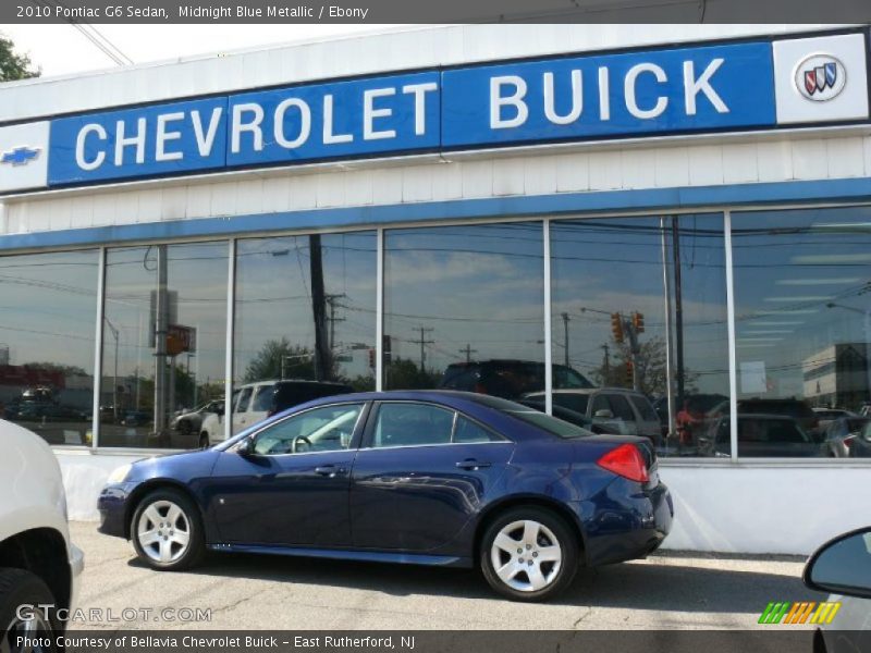 Midnight Blue Metallic / Ebony 2010 Pontiac G6 Sedan