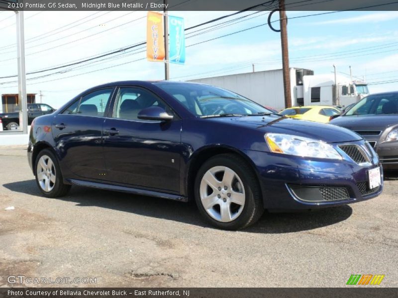 Midnight Blue Metallic / Ebony 2010 Pontiac G6 Sedan