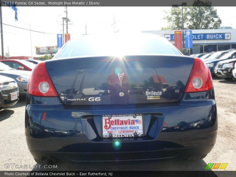Midnight Blue Metallic / Ebony 2010 Pontiac G6 Sedan