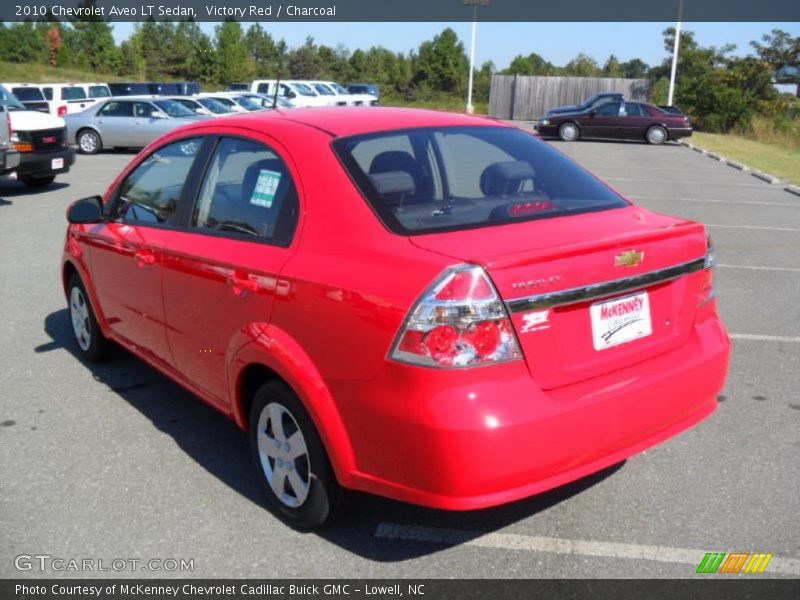 Victory Red / Charcoal 2010 Chevrolet Aveo LT Sedan
